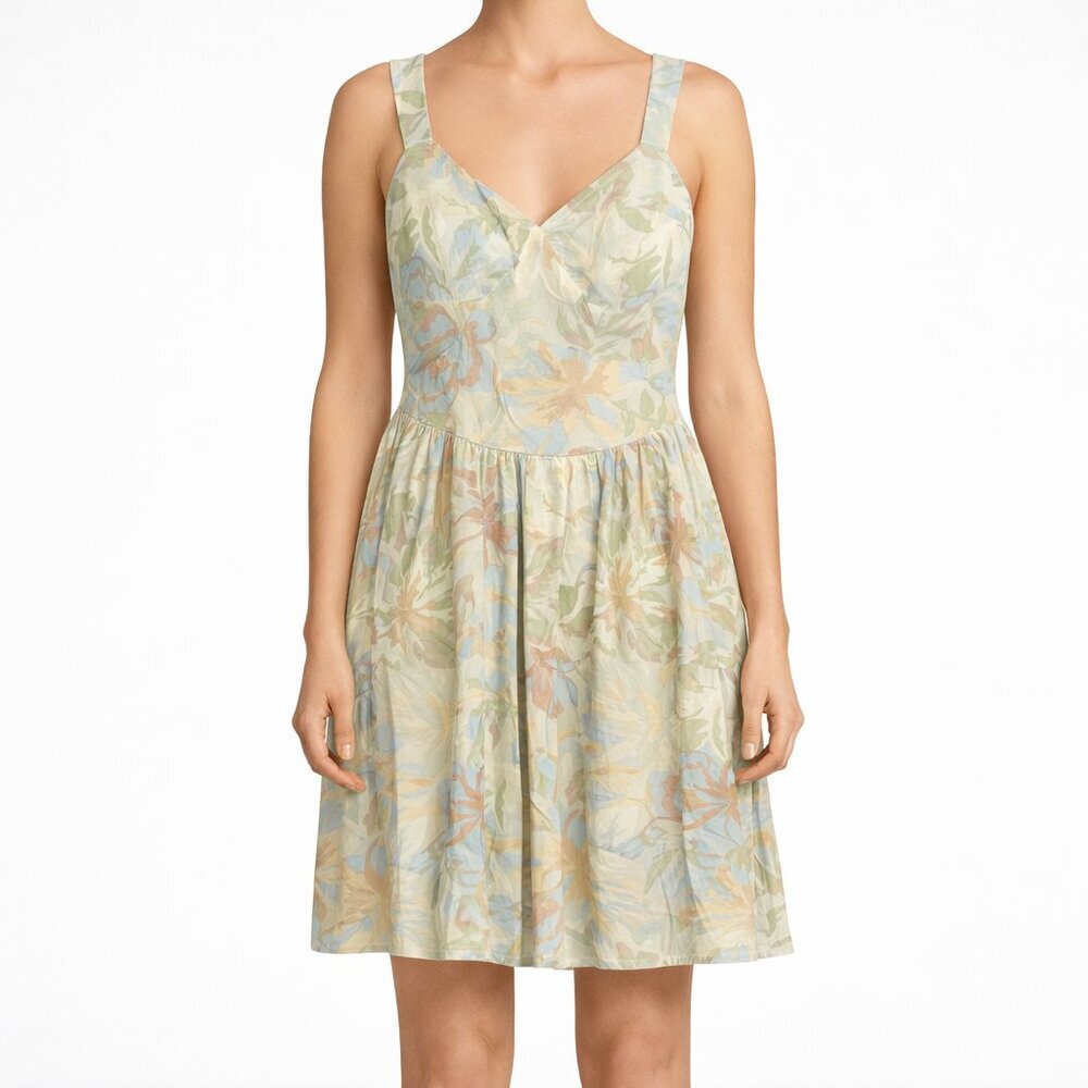 O’Neill Nyx Floral Mini Dress Smocked Back Fit & Flare Pastel
